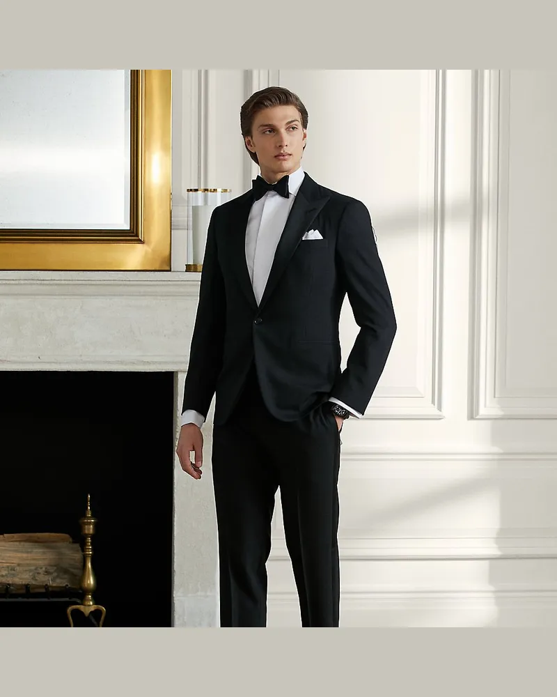 Ralph Lauren Handgeschneiderter Smoking Gregory Black