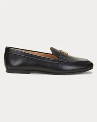 Ralph Lauren Loafer Averi III aus poliertem Leder Black