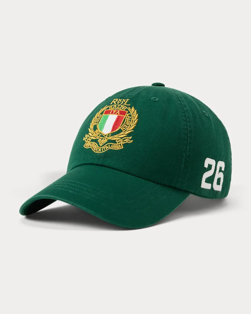 Ralph Lauren Baseballkappe Italy aus Twill Green