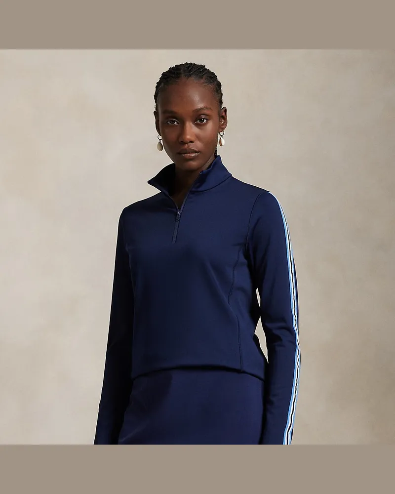 Ralph Lauren Tailored-Fit Pullover aus Interlock Blue