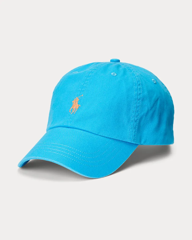 Ralph Lauren Baseballkappe aus Baumwollchino Blue