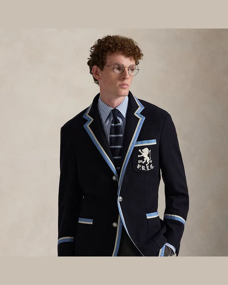 Ralph Lauren Cricket-Blazer Polo Soft aus Kaschmir Blue