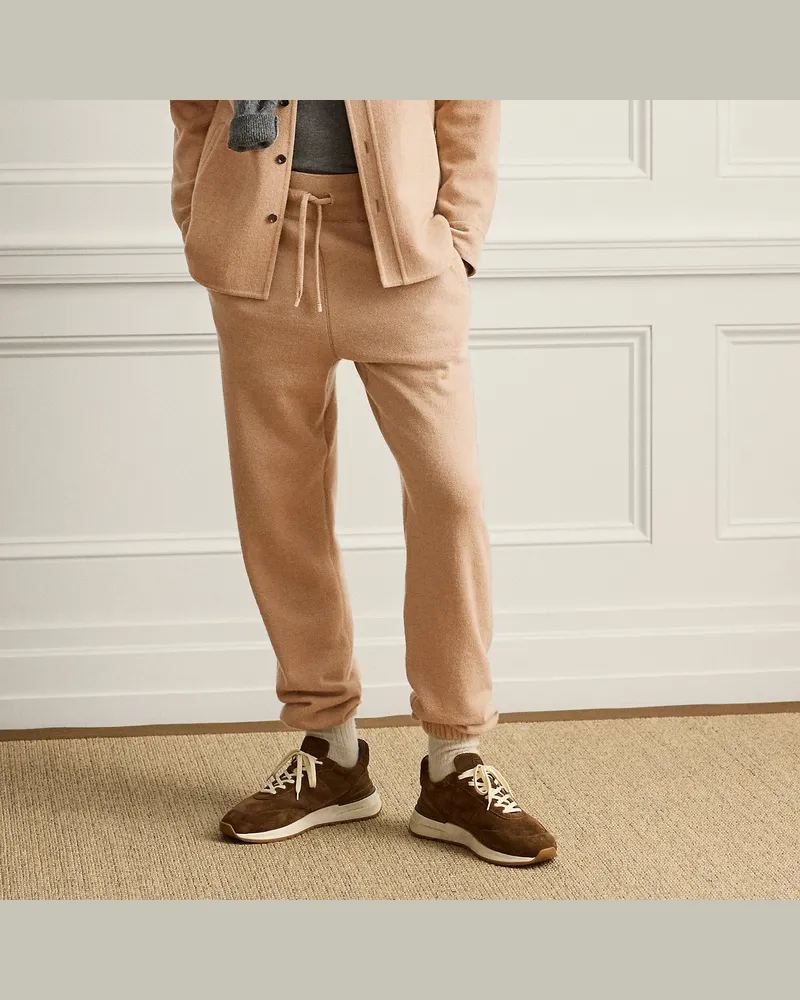 Ralph Lauren Jogginghose aus Wolle und Kaschmir Tan