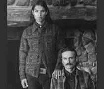Western-Hemdjacken-Pullover mit Kaschmir