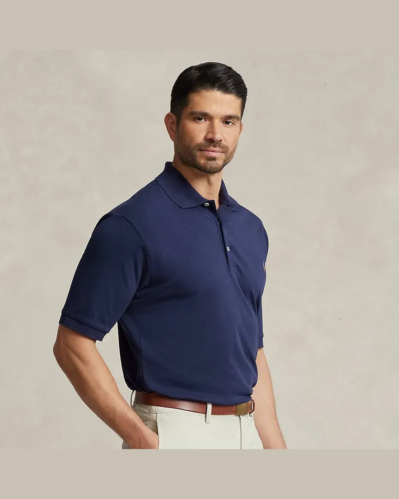 Ralph Lauren Große Größen - Poloshirt aus weicher Baumwolle Blue