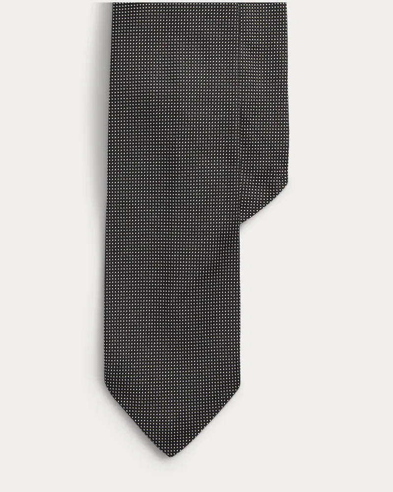 Ralph Lauren Getupfte Seidenkrawatte Black