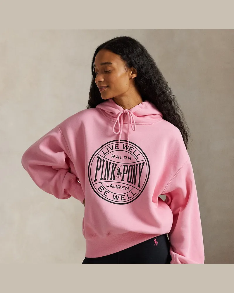 Ralph Lauren Kapuzenpullover mit Pink Pony und Logo Pink