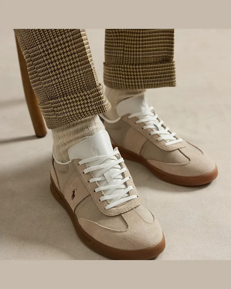Ralph Lauren Wildleder-Sneaker Heritage Aera Tan