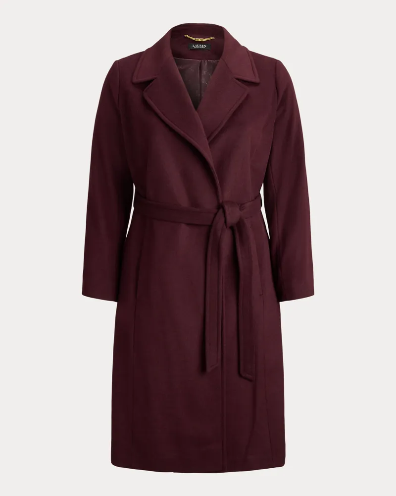 Ralph Lauren Plus Größen - Mantel mit Bindegürtel Red