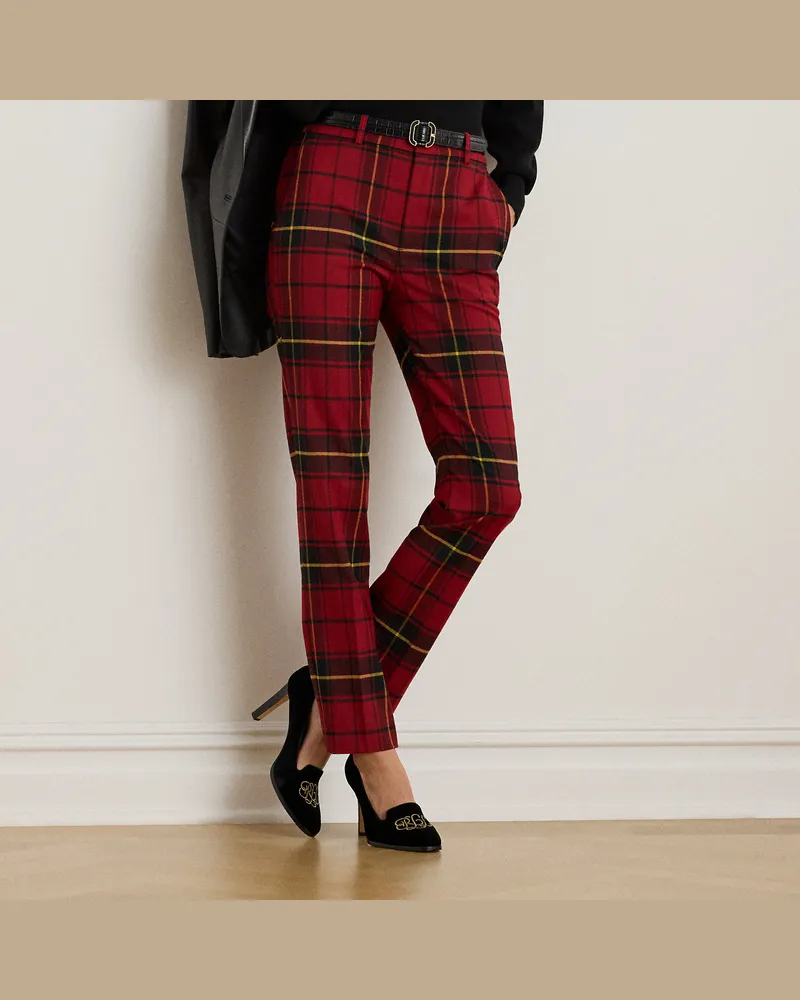 Ralph Lauren Karierte Hose in 3/4-Länge mit Wolle Multi