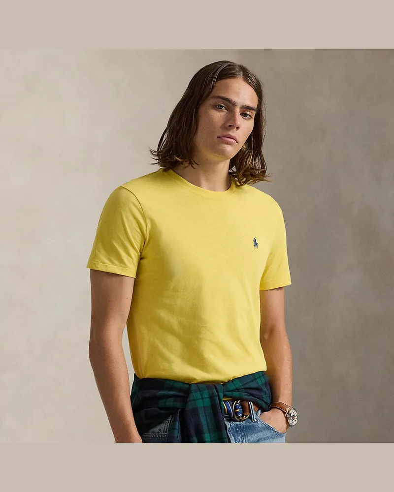 Ralph Lauren Custom-Slim-Fit Jersey-T-Shirt Yellow