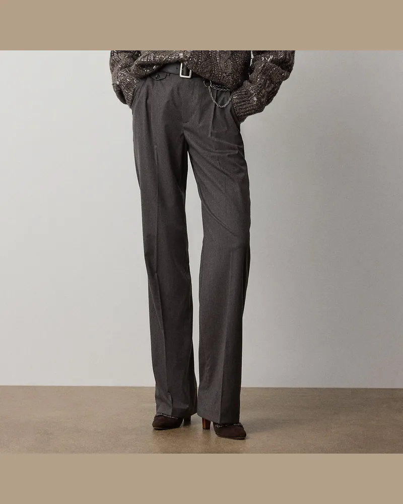 Ralph Lauren Hose Brie aus Wollmischung Brown