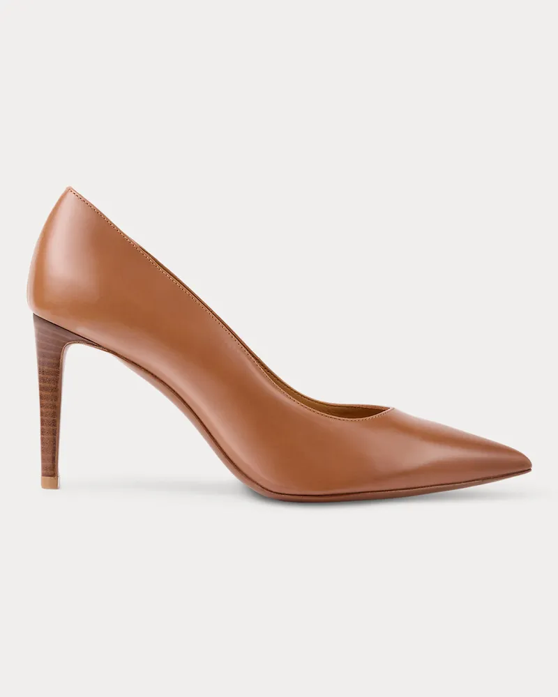 Ralph Lauren Kalbslederpumps Armissa Brown