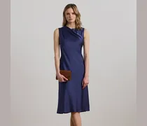 Satin-Charmeuse-Cocktailkleid mit Falten