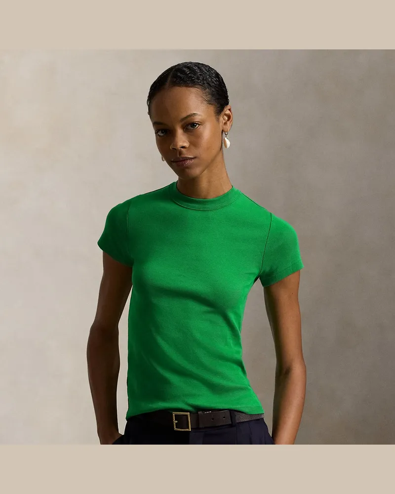Ralph Lauren Slim-Fit Baumwoll-T-Shirt Green