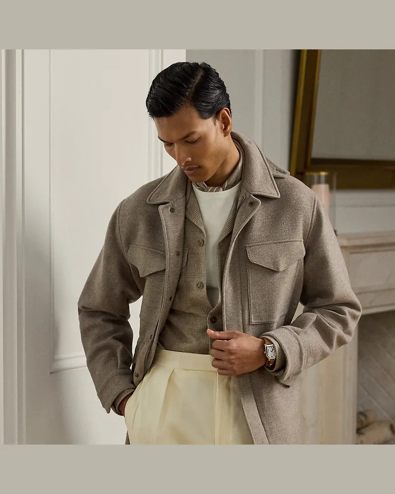 Ralph Lauren Woll-Kaschmir-Jacke Ripley Tan