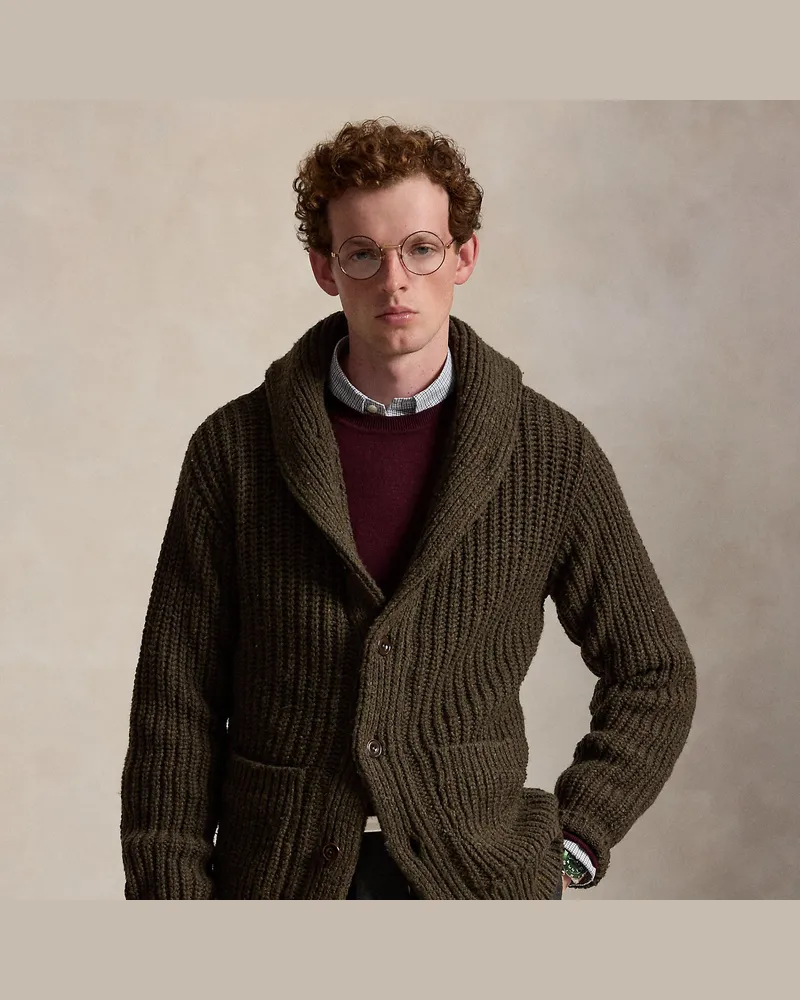 Ralph Lauren Cardigan mit Schalkragen Green
