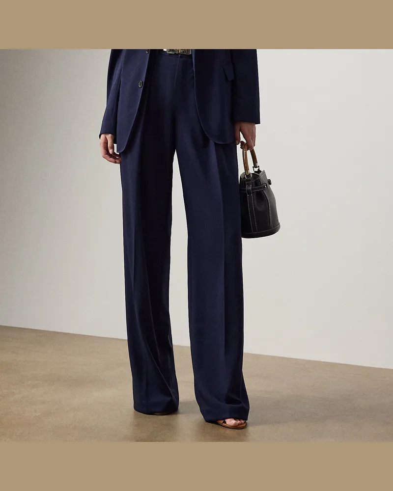 Ralph Lauren Hose Jody aus Wollgabardine Blue