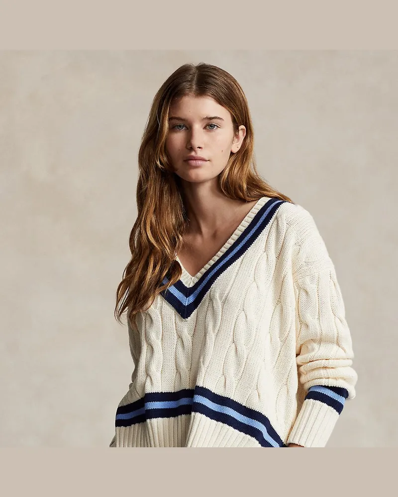 Ralph Lauren Der klassische Cricket-Pullover Cream