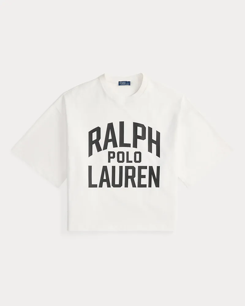 Ralph Lauren Logo-T-Shirt aus Baumwolljersey White
