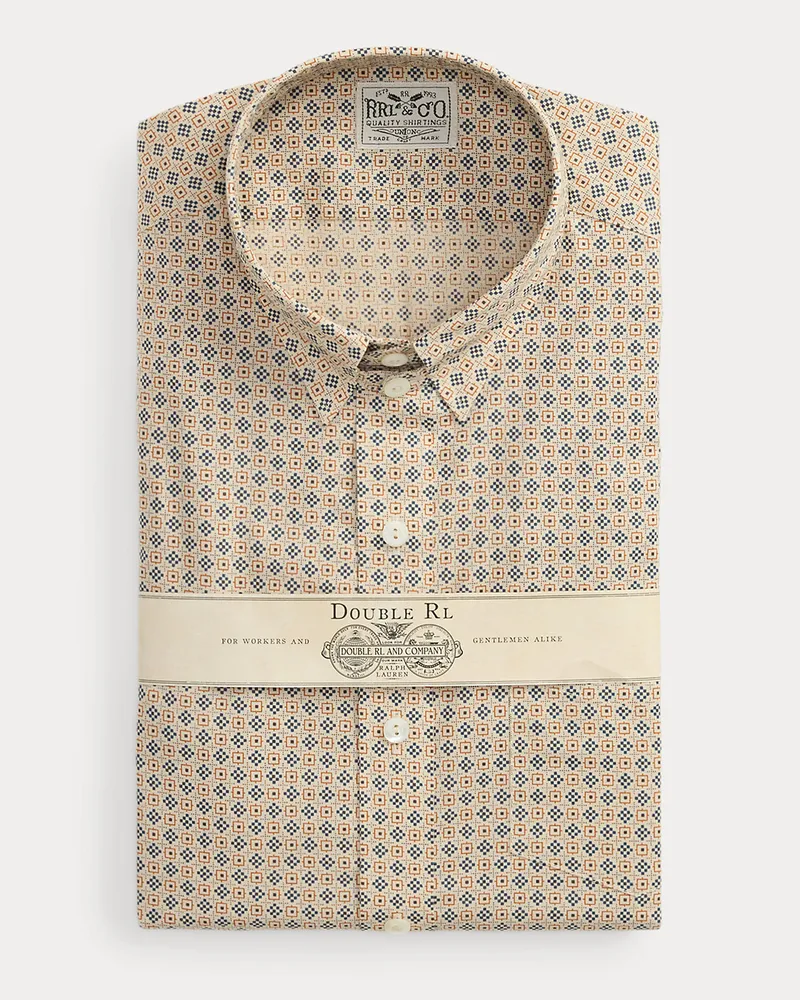 Ralph Lauren Slim-Fit-Hemd mit geometrischem Muster Blue