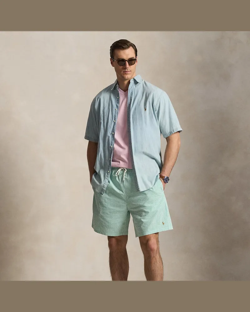 Ralph Lauren Große Größen - Classic-Fit Badeshorts Traveler Green