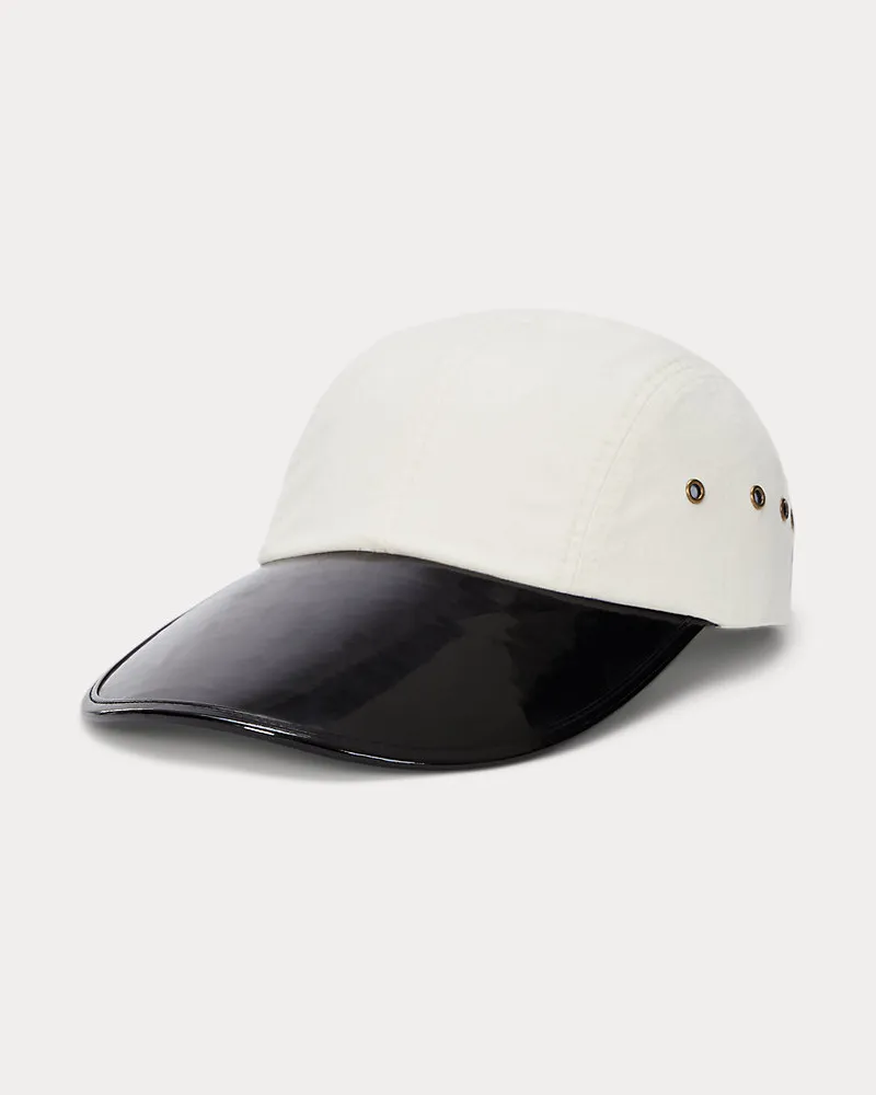 Ralph Lauren Twill-Baseballkappe mit langem Schirm White