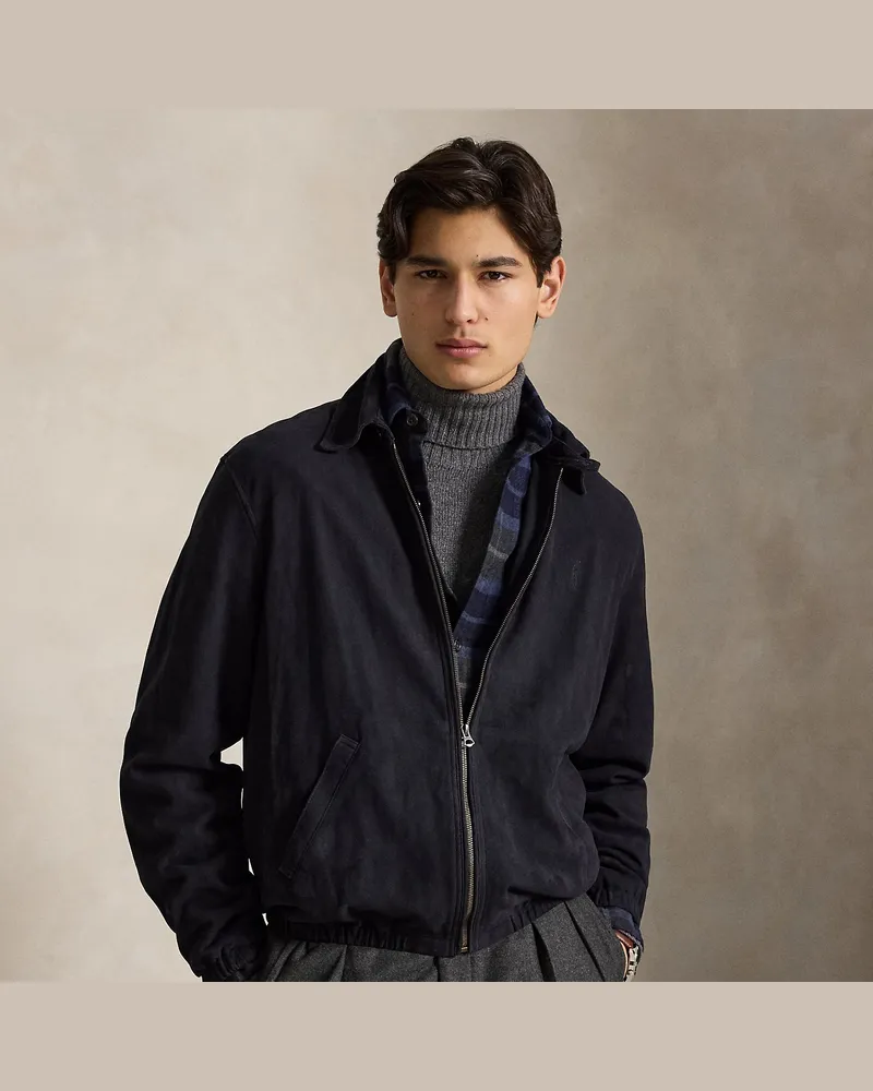 Ralph Lauren Die Wildleder-Jacke Bayport Blue