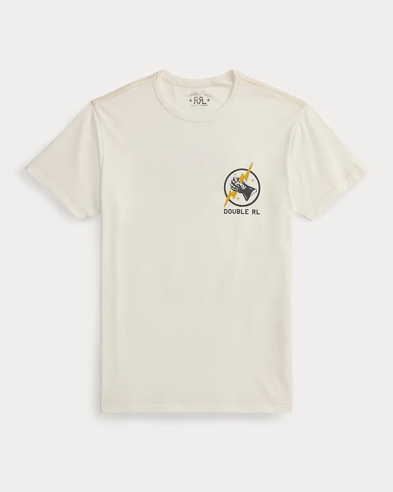 Ralph Lauren Jersey-T-Shirt mit Grafik White