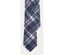 Karierte Krawatte aus Habotai-Seide