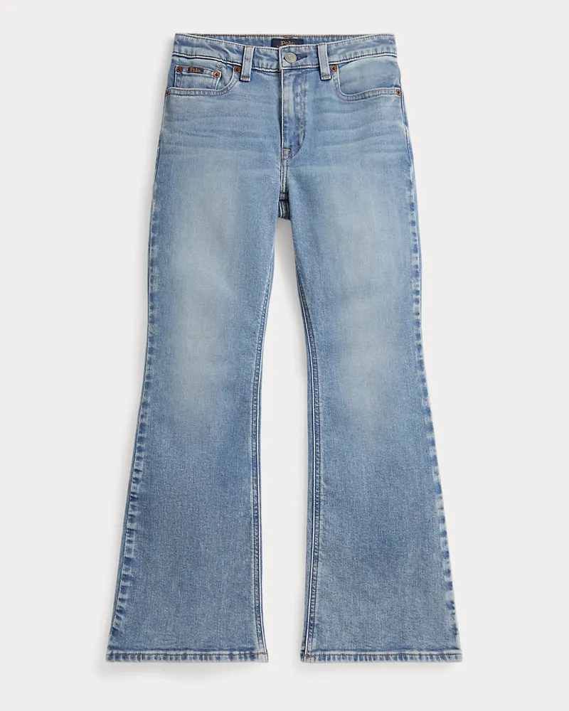 Ralph Lauren Flare-Fit Stretch-Denim-Jeans Blue