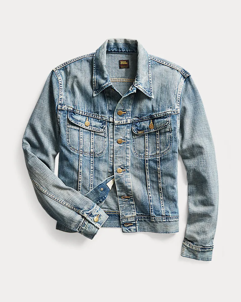Ralph Lauren Truckerjacke Leeland aus Indigo-Denim Blue