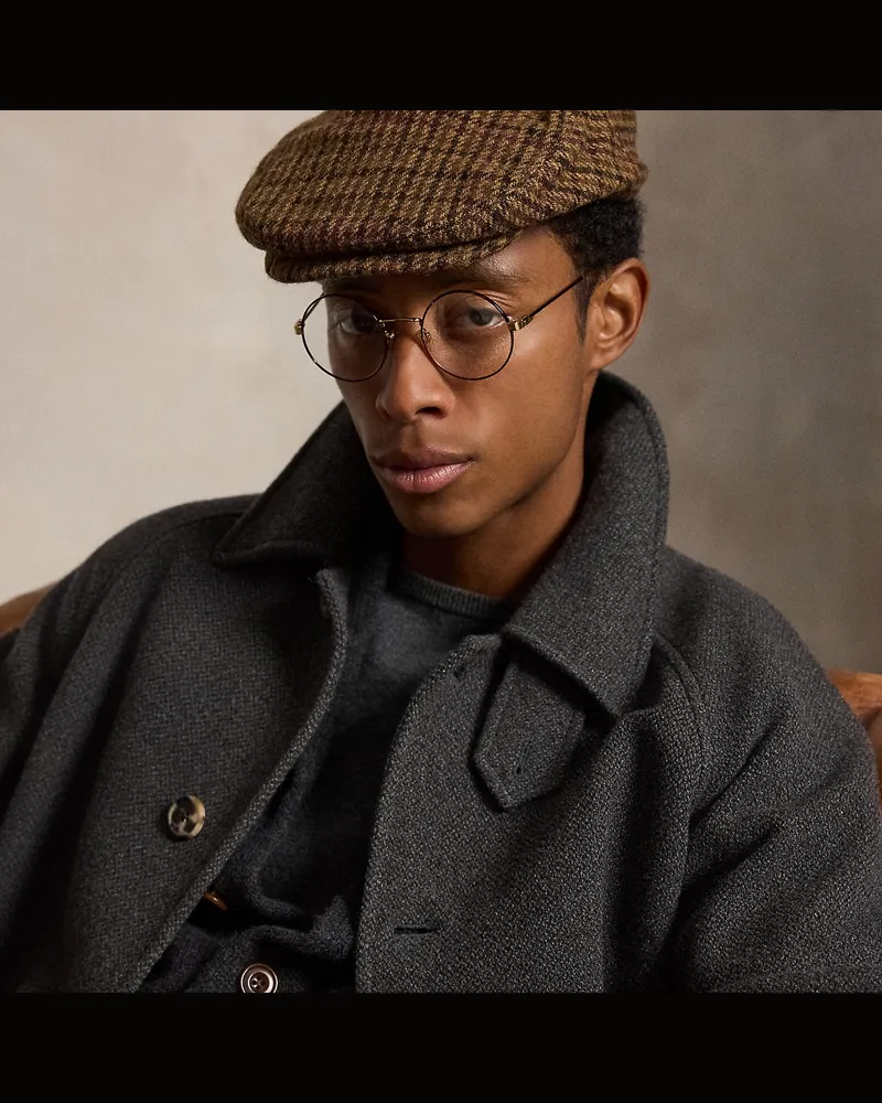 Ralph Lauren Schiebermütze aus Wolltweed Brown