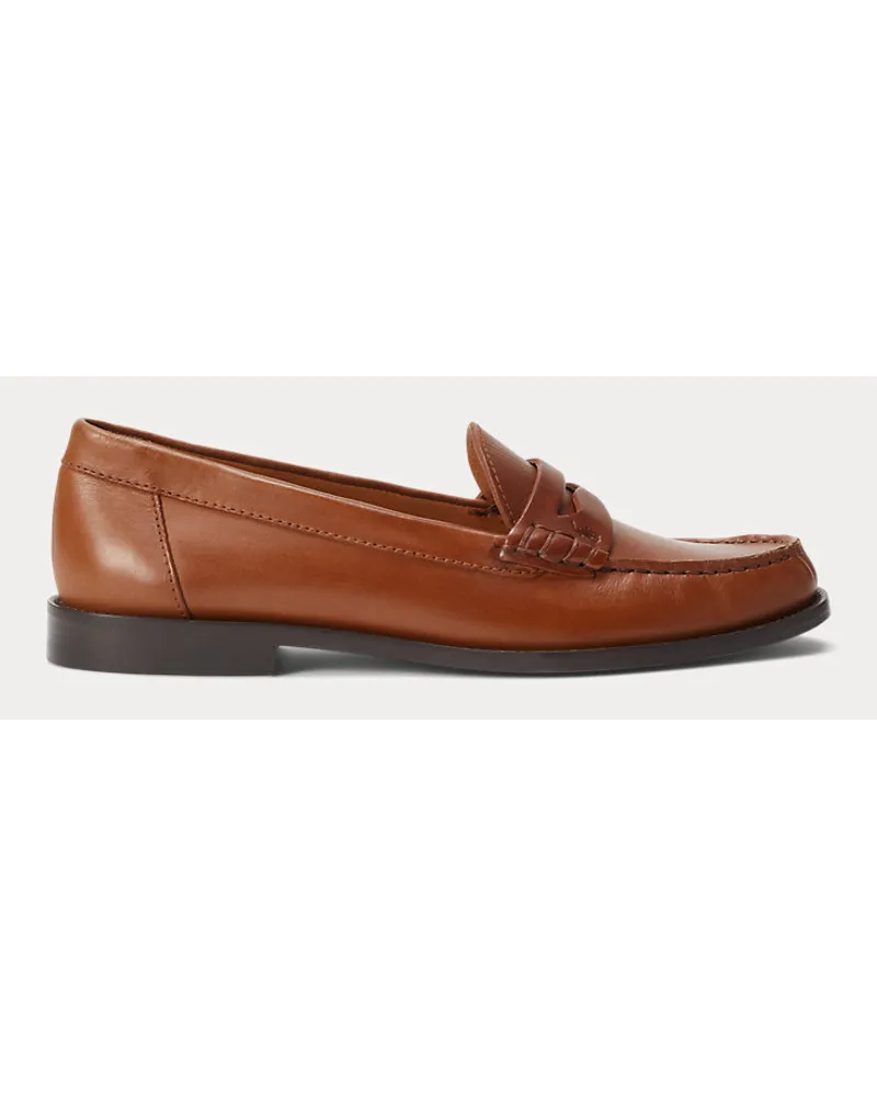 Ralph Lauren Pennyloafer aus Kalbsleder Tan