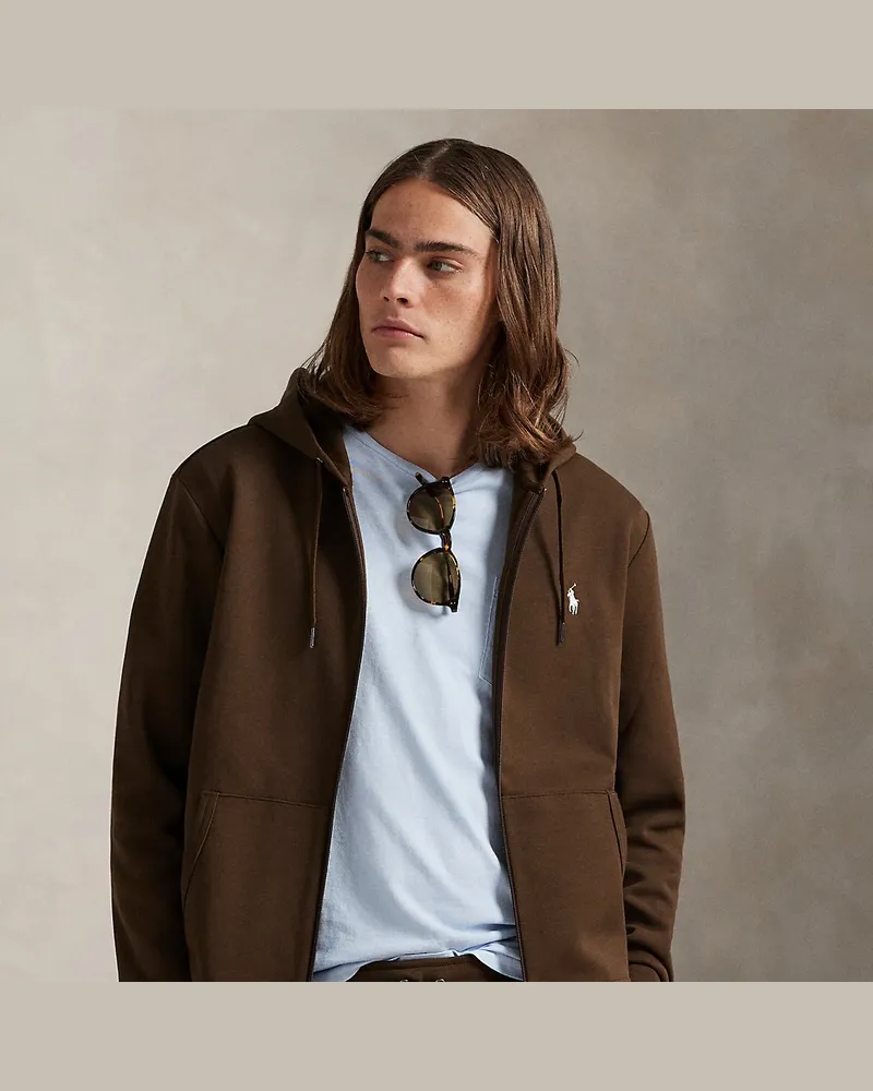 Ralph Lauren Doppellagige Kapuzenjacke Brown