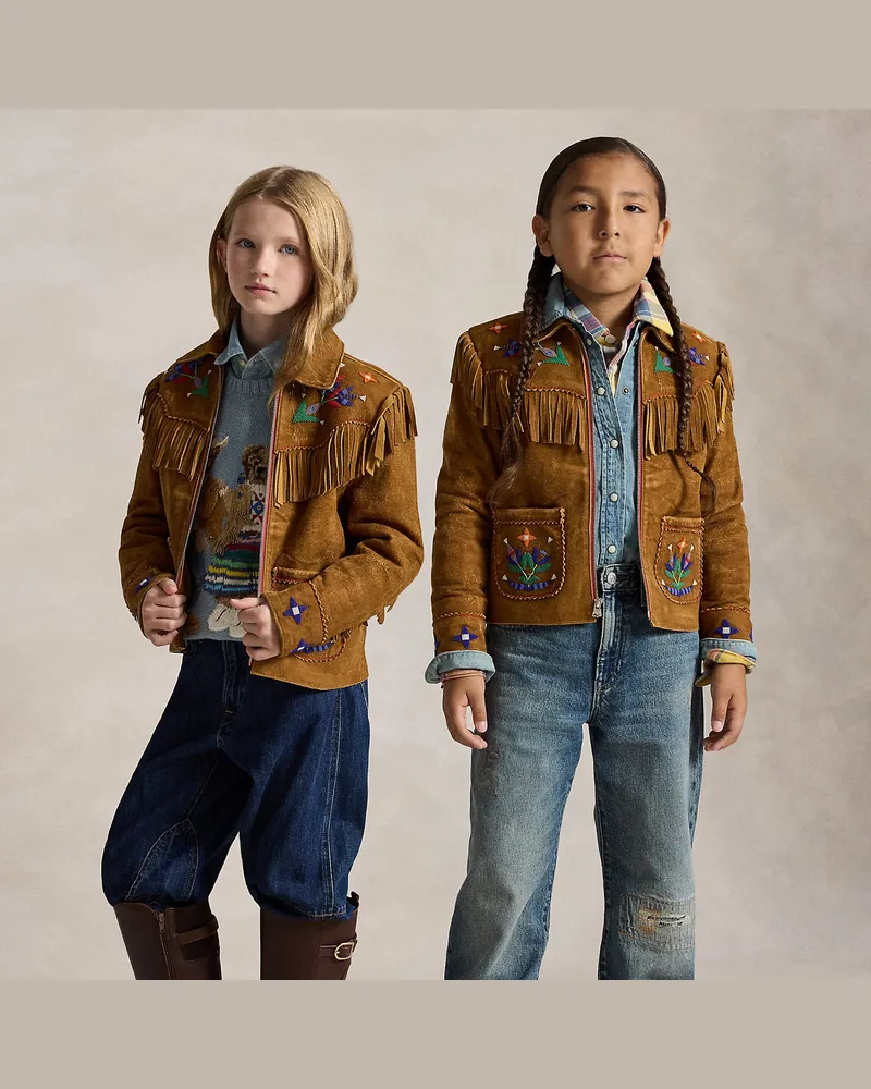 Ralph Lauren Fransenjacke PRL x TÓPA Standing Sage Tan