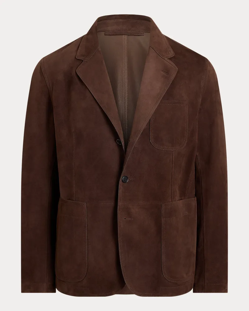 Ralph Lauren Handgeschneidertes Wildleder-Sakko Brown