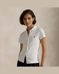 Ralph Lauren Poloshirt mit Knopfleiste White