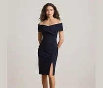 Schulterfreies Cocktailkleid aus Faille