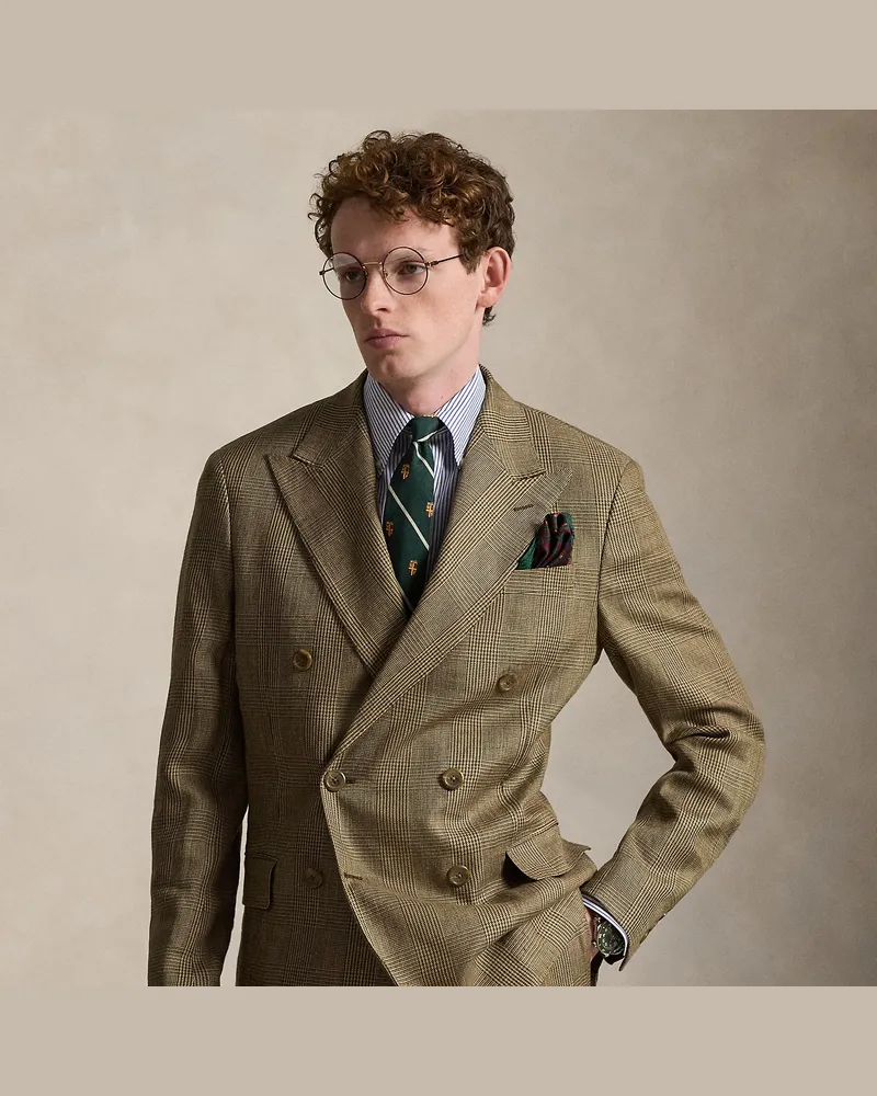 Ralph Lauren Polo-Anzugjacke mit Glencheck Green