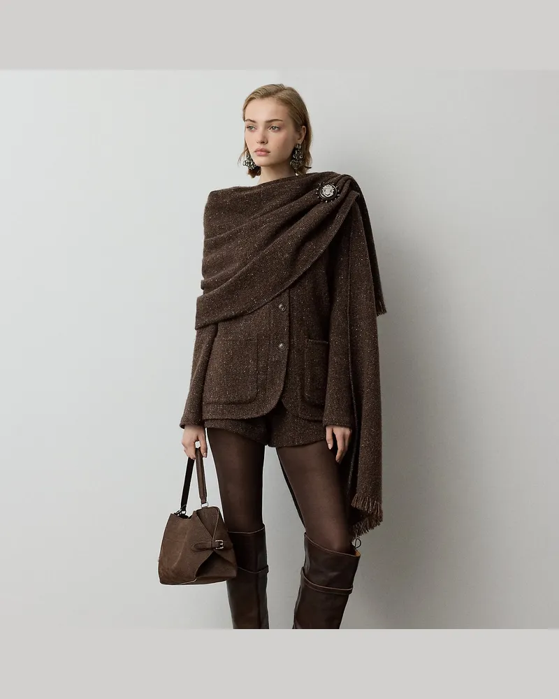 Ralph Lauren Shorts Walace aus Donegal-Tweed Brown