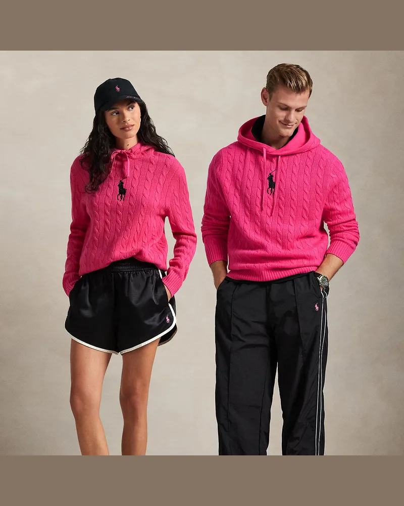 Ralph Lauren Hoodie mit Zopfmuster von Pink Pony Red