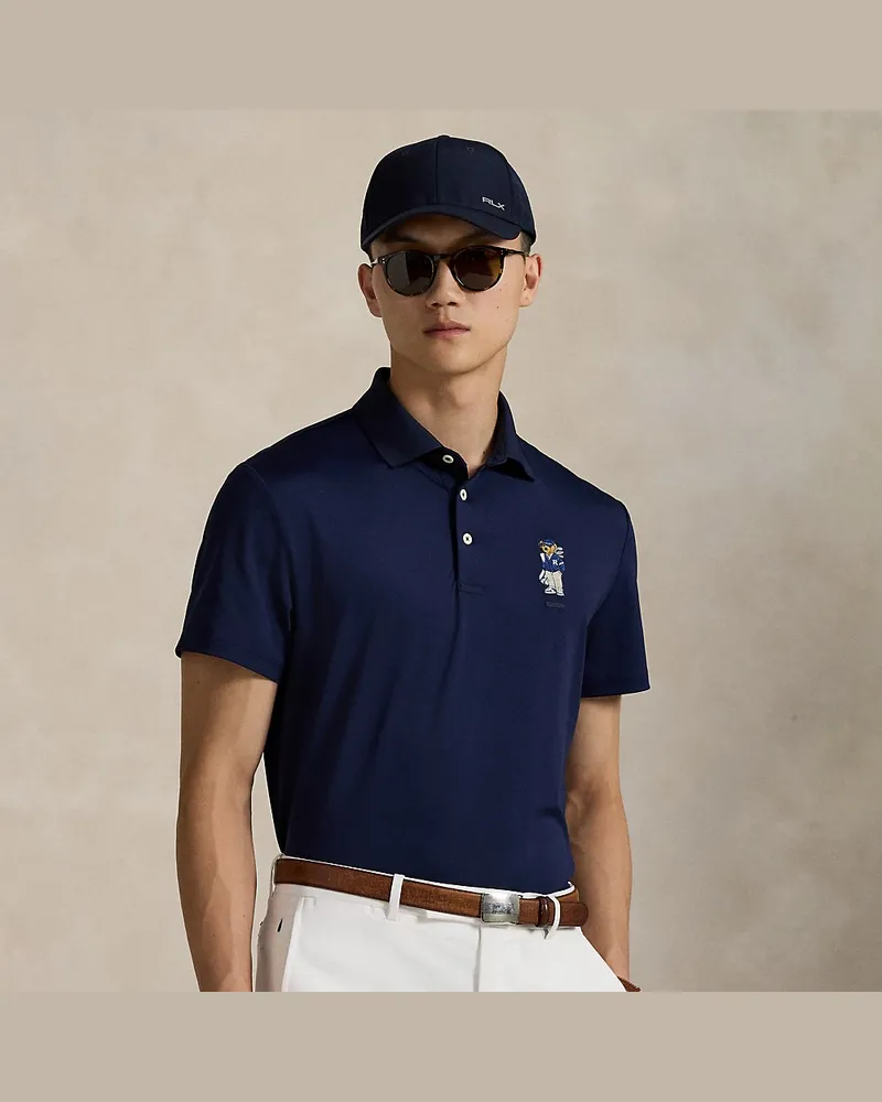 Ralph Lauren Tailored-Fit Poloshirt mit Polo Bear Blue