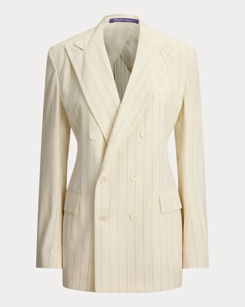 Ralph Lauren Gestreifte Wolljacke Ramona Cream