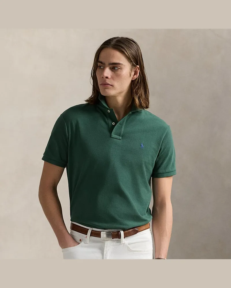 Ralph Lauren Slim-Fit Poloshirt aus Piqué Green
