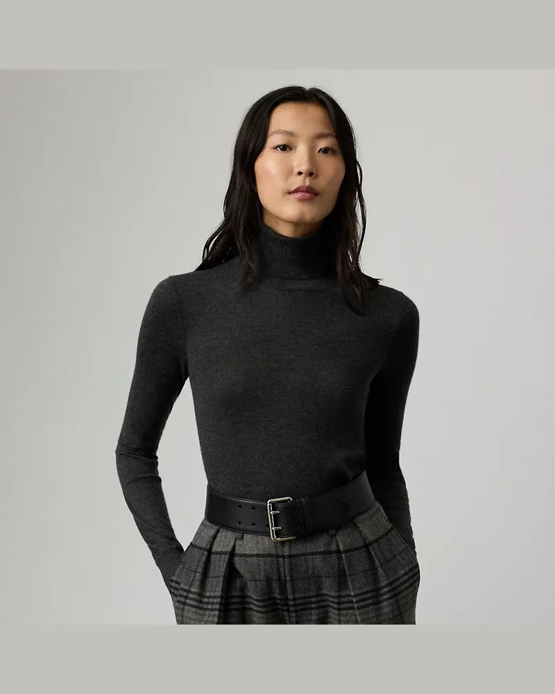 Ralph Lauren Rollkragenpullover aus Kaschmir Grey