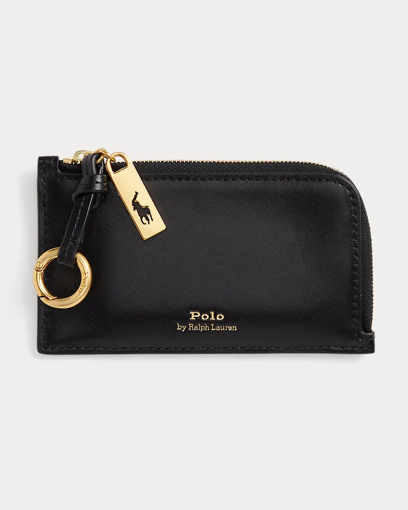 Ralph Lauren Kartenetui Polo ID mit Reißverschluss Black