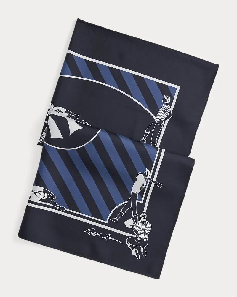 Ralph Lauren Seidentuch  Ralph Lauren Lauren Yankees Blue