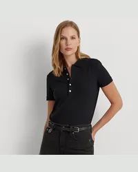 Ralph Lauren Kurzgrößen - Poloshirt aus Piqué Black