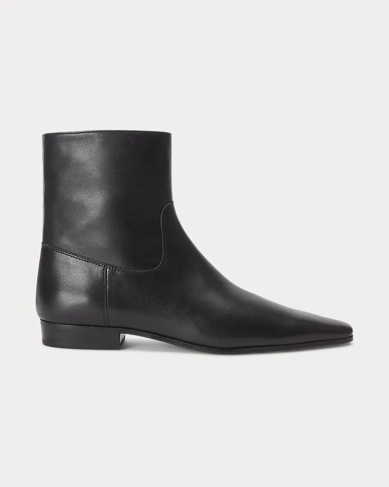 Ralph Lauren Stiefelette aus Kalbsleder Black